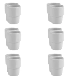 LUBIANA KASZUB / HEL 0610 - 18 SZT. Kubek bez ucha 300 ml | porcelana