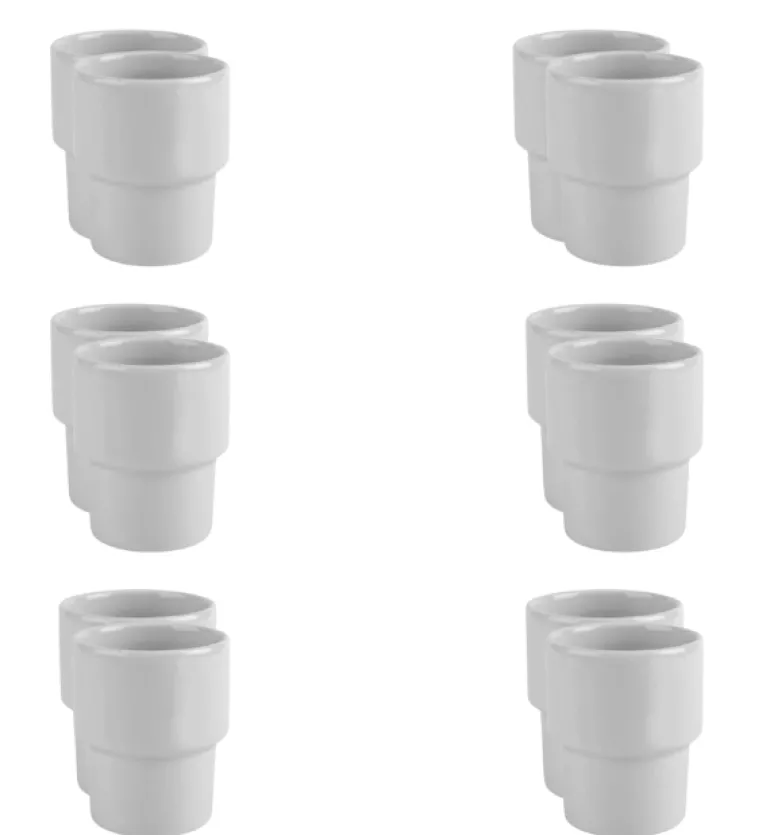 LUBIANA KASZUB / HEL 0610 - 18 SZT. Kubek bez ucha 300 ml | porcelana