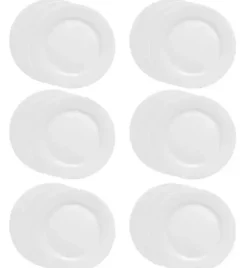 LUBIANA KASZUB/HEL 0234 - 18 SZT. - Talerz płytki 24 cm | porcelana