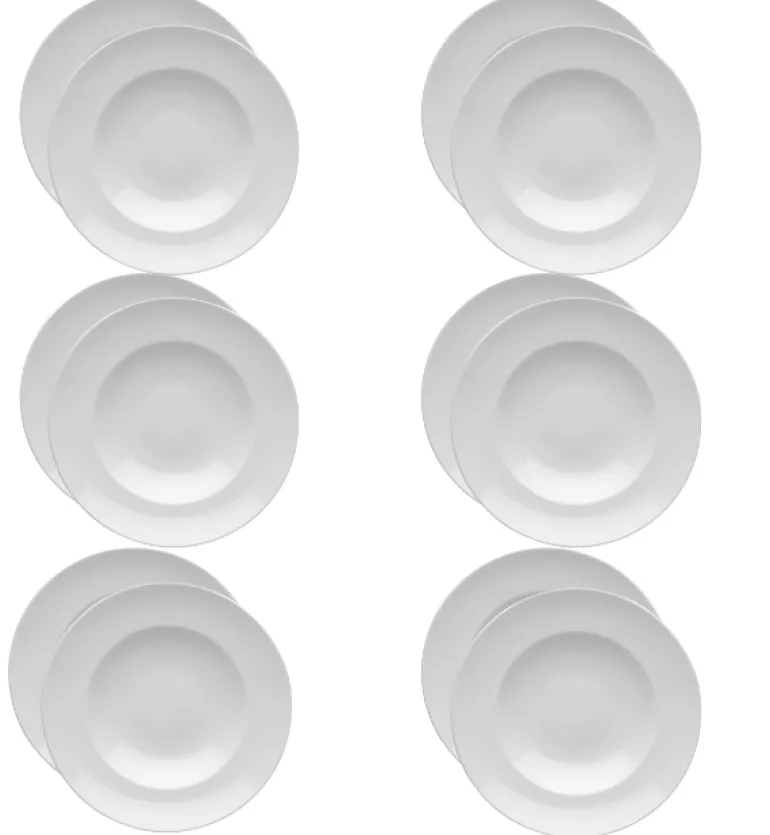 LUBIANA KASZUB/HEL 0223 Talerz głęboki 27 cm - 12 SZT. | porcelana