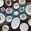 LUBIANA KASZUB / HEL 0228 Talerz płytki 17 cm - 18 SZT. | porcelana