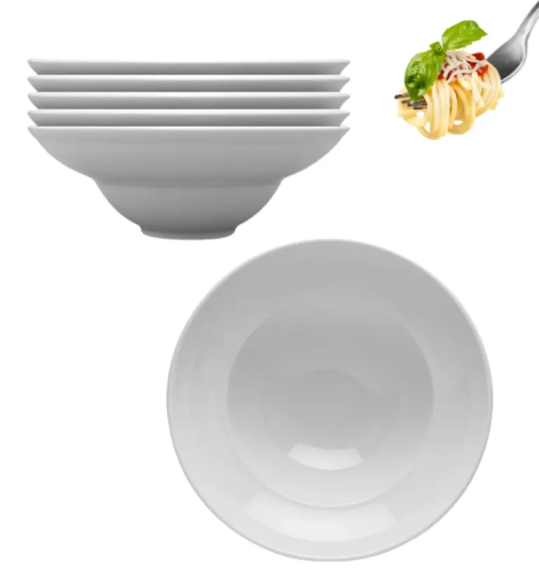 LUBIANA KASZUB | 6 SZT. - Talerz głęboki do pasty / makaronu 26 cm