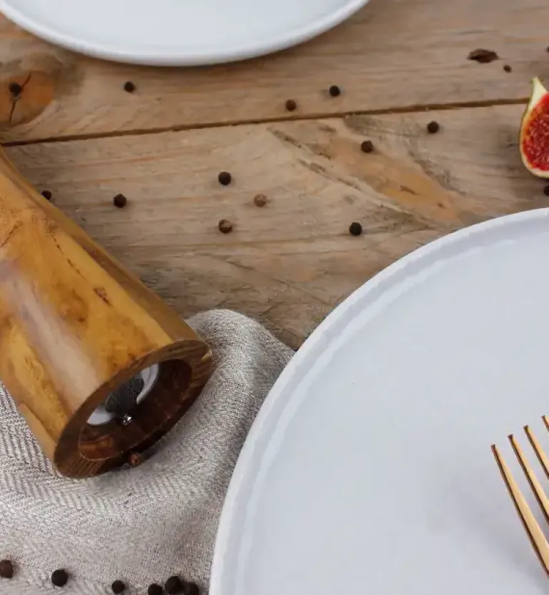 LUBIANA MARRAKESZ Komplet Talerz deserowy 17,5 cm / 12 os / 12 el / biały