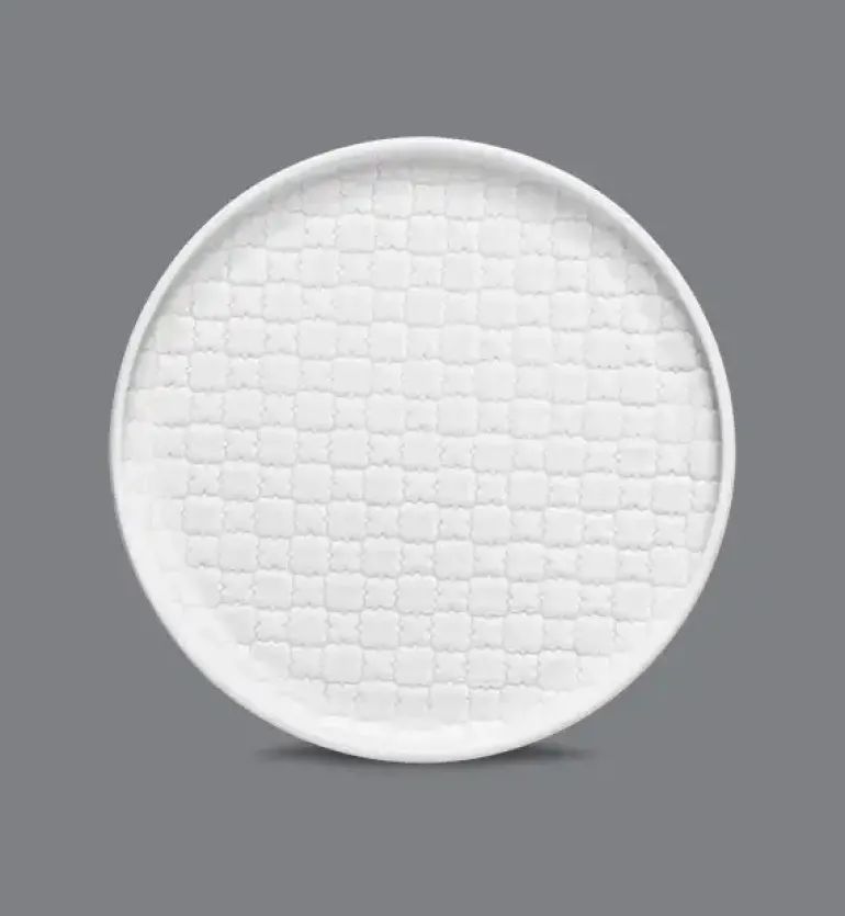 LUBIANA MARRAKESZ Komplet Talerz deserowy 17,5 cm / 12 os / 12 el / biały