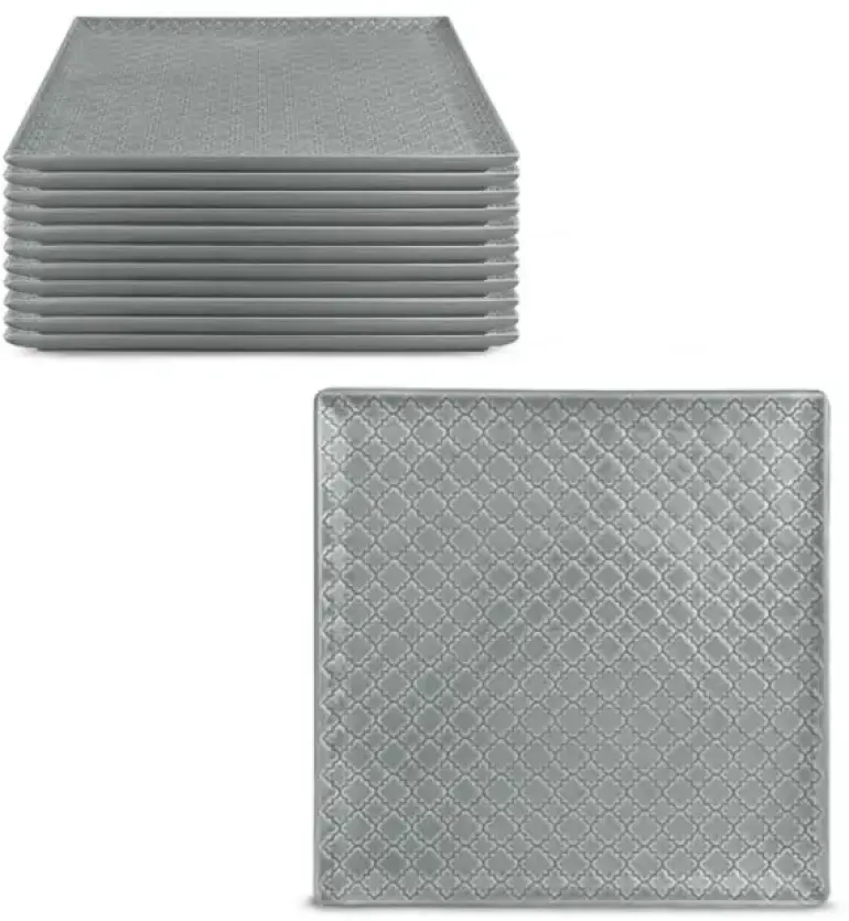 LUBIANA MARRAKESZ K1 12x Talerz obiadowy 25,5 cm / szary