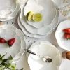 LUBIANA NAOMI Serwis obiadowy 18 osób / 54 elementy | biała porcelana