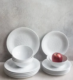 LUBIANA ORIENTAL | BIAŁY | Serwis obiadowy 6/18 el | porcelana