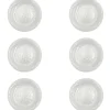 LUBIANA ORIENTAL | BIAŁY | Talerz deserowy 21 cm x 6 SZT. | porcelana luz