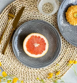 LUBIANA ORIENTAL | KM00 | SZARY | Serwis obiadowy 54 el dla 18 os | porcelana luz