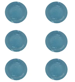 LUBIANA ORIENTAL | K6 NIEBIESKI | 6x talerz obiadowy 25 cm | porcelana luz