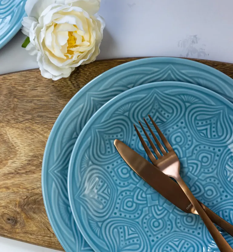 LUBIANA ORIENTAL | K6 NIEBIESKI | Serwis obiadowy 6/18 el | porcelana