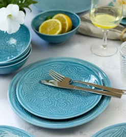 LUBIANA ORIENTAL | K6 NIEBIESKI | Serwis obiadowy 6/18 el | porcelana