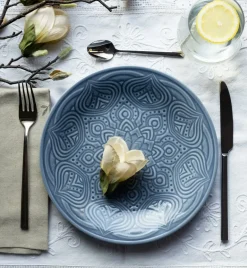 LUBIANA ORIENTAL | K9 SZARO-NIEBIESKI | Serwis obiadowy 12/36 el | porcelana