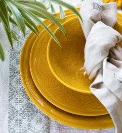 LUBIANA ORIENTAL | KY ŻÓŁTY | Serwis obiadowy 18/54 el | porcelana