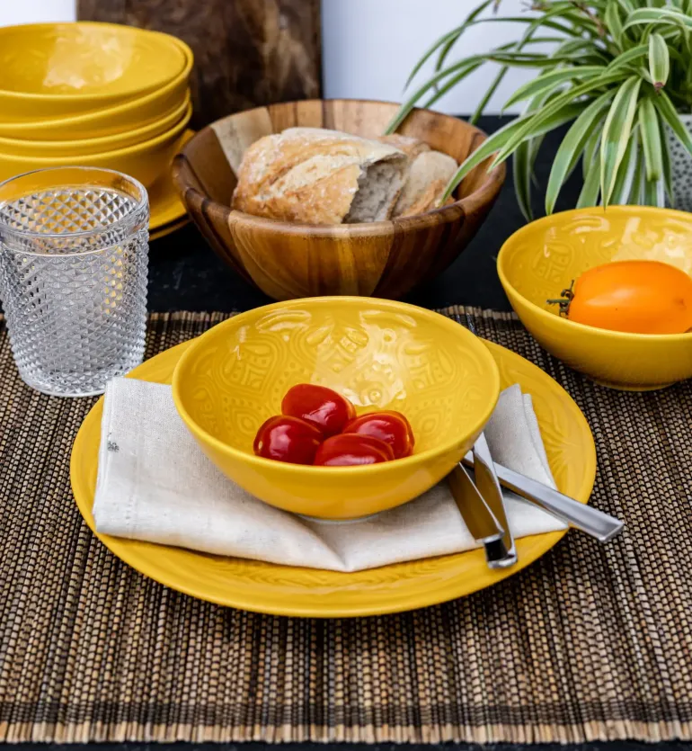 LUBIANA ORIENTAL | KY ŻÓŁTY | Serwis obiadowy 18/54 el | porcelana