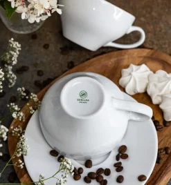 LUBIANA PAULA Komplet Filiżanka 300 ml + spodek 17 cm / 6 os / 12 el / porcelana