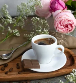 LUBIANA PAULA Komplet filiżanka do espresso 70 ml + spodek 12 cm / 12 os / 24 el