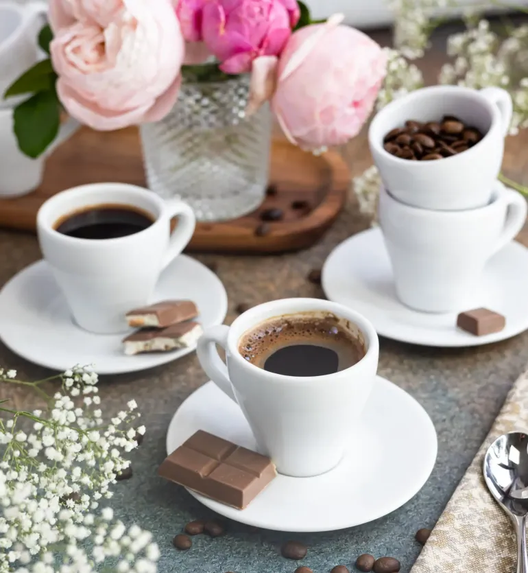 LUBIANA PAULA Komplet filiżanka do espresso 70 ml + spodek 12 cm / 12 os / 24 el
