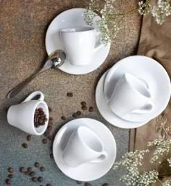 LUBIANA PAULA Komplet filiżanka do espresso 70 ml + spodek 12 cm / 12 os / 24 el