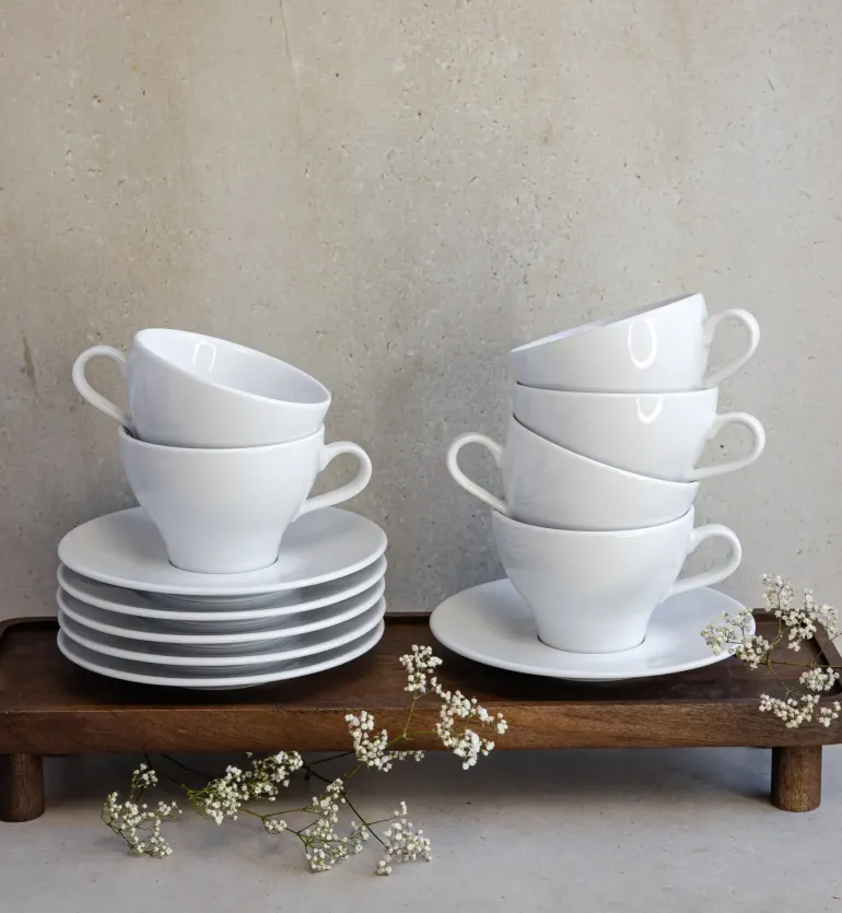 LUBIANA PAULA Komplet filiżanka 290 ml + spodek 17 cm / 6 os / 12 el