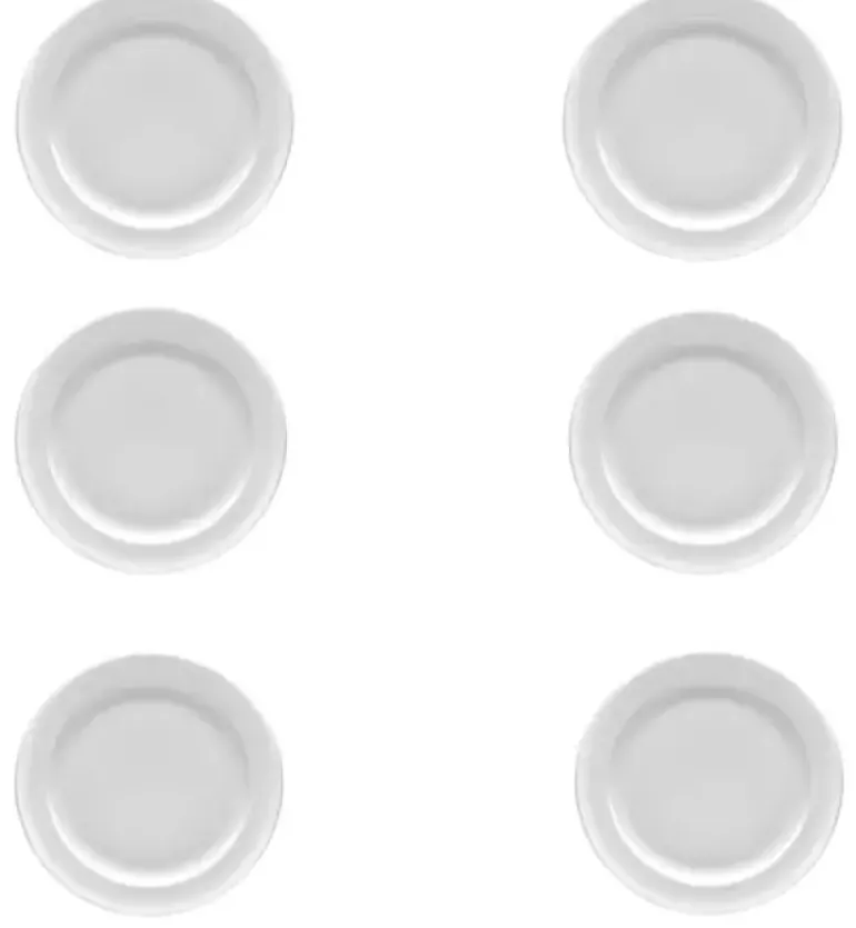 LUBIANA ROMA ETO HOTEL (LU0346) 6x Talerz obiadowy 25,6 cm | biały | porcelana
