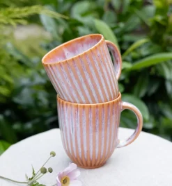 LUBIANA STONEWARE BLUSH | Kubek 350 ml | luz | kolor łososiowy