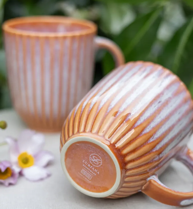 LUBIANA STONEWARE BLUSH | Kubek 350 ml | luz | kolor łososiowy