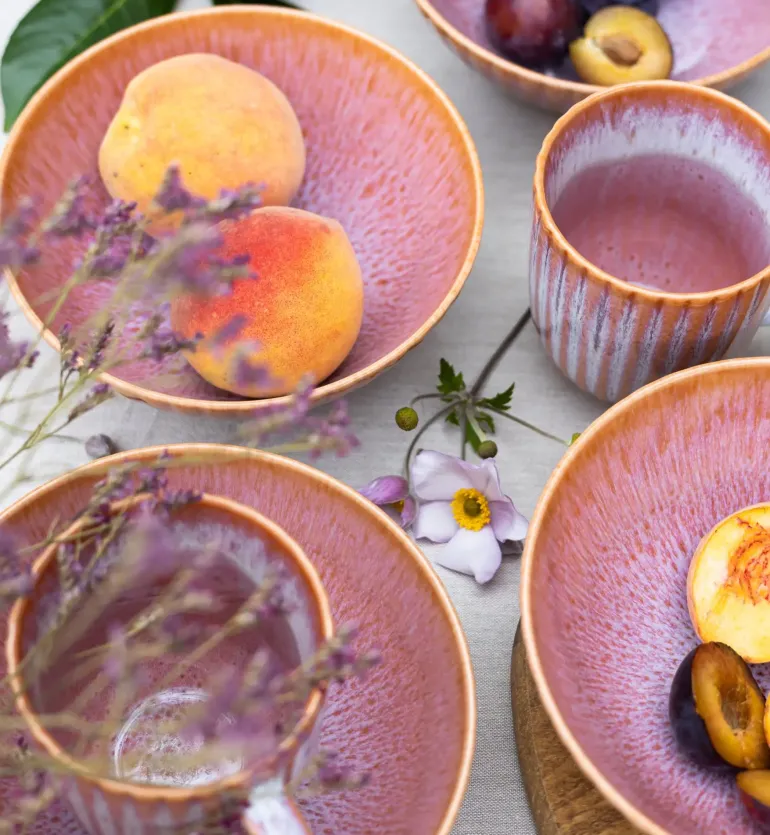 LUBIANA STONEWARE BLUSH | Salaterka 17 cm luz x 18 szt. | kolor łososiowy