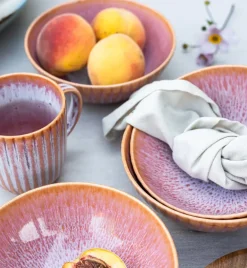 LUBIANA STONEWARE BLUSH | Salaterka 17 cm luz x 18 szt. | kolor łososiowy