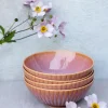 LUBIANA STONEWARE BLUSH | Salaterka 17 cm luz x 12 szt. | kolor łososiowy