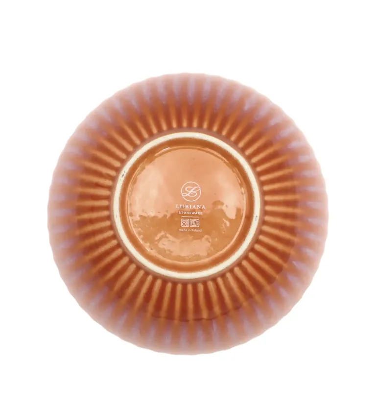 LUBIANA STONEWARE BLUSH | Salaterka 17 cm luz x 12 szt. | kolor łososiowy