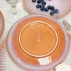 LUBIANA STONEWARE BLUSH | Talerz deserowy 21 cm x 6 szt. | luz | kolor łososiowy