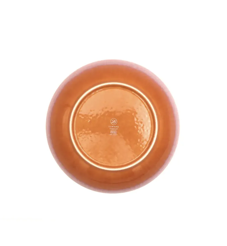 LUBIANA STONEWARE BLUSH | Talerz głęboki 22 cm x 18 szt. | luz | kolor łososiowy