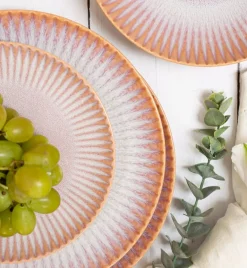 LUBIANA STONEWARE BLUSH | Talerz obiadowy 27 cm x 18 szt. | luz | kolor łososiowy