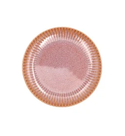 LUBIANA STONEWARE CERAMIKA BLUSH | Serwis obiadowy 12 elementów dla 4 osób | kolor łososiowy