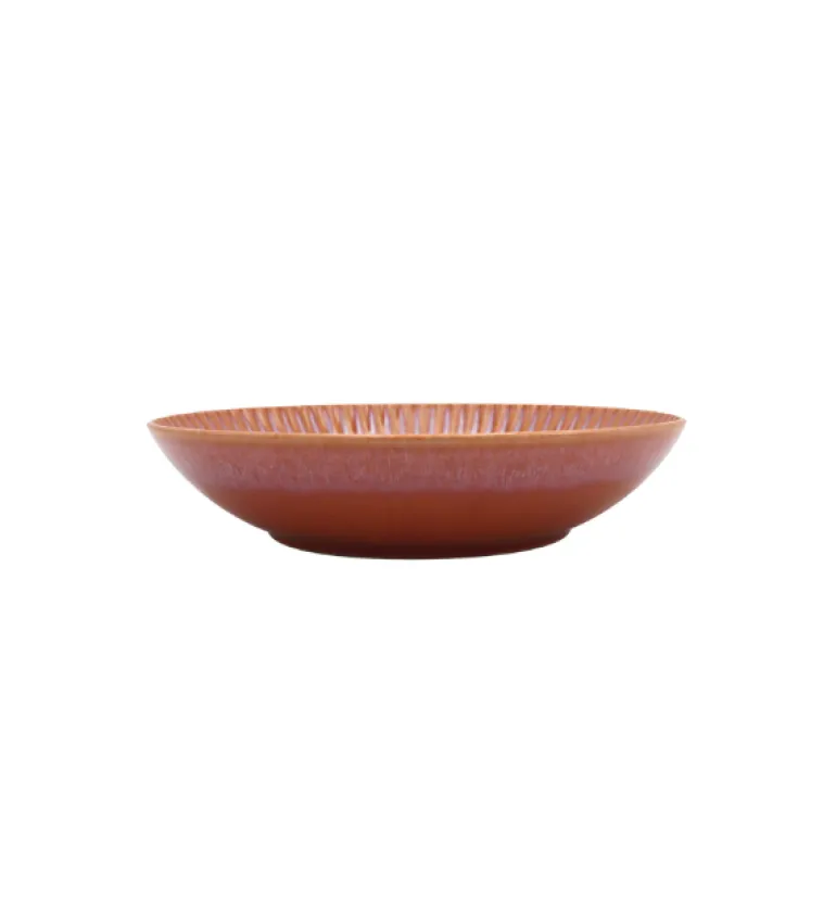 LUBIANA STONEWARE CERAMIKA BLUSH | Serwis obiadowy 12 elementów dla 4 osób | kolor łososiowy