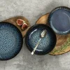 LUBIANA STONEWARE CERAMIKA / COSMOS / Talerz głęboki 22 cm / odcień niebieskiego