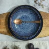 LUBIANA STONEWARE CERAMIKA / COSMOS / Serwis obiadowy 54 elementy dla 18 osób / odcień niebieskiego