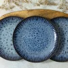 LUBIANA STONEWARE CERAMIKA / COSMOS / Talerz obiadowy 27 cm / odcień niebieskiego