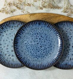 LUBIANA STONEWARE CERAMIKA / COSMOS / Talerz obiadowy 27 cm / odcień niebieskiego