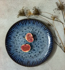 LUBIANA STONEWARE CERAMIKA / COSMOS / Talerz obiadowy 27 cm / odcień niebieskiego