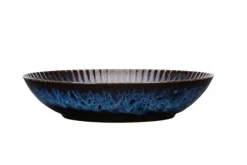 LUBIANA STONEWARE CERAMIKA / COSMOS / 12x Talerz głęboki 22 cm / odcień niebieskiego