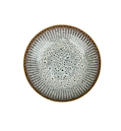 LUBIANA STONEWARE CERAMIKA / METEOR DESERT / Serwis obiadowy 72 elementy dla 24 osób / odcień piaskowo-niebieski