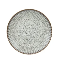 LUBIANA STONEWARE CERAMIKA / METEOR DESERT / Serwis obiadowy 72 elementy dla 24 osób / odcień piaskowo-niebieski