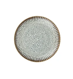 LUBIANA STONEWARE CERAMIKA / METEOR DESERT / Serwis obiadowy 72 elementy dla 24 osób / odcień piaskowo-niebieski