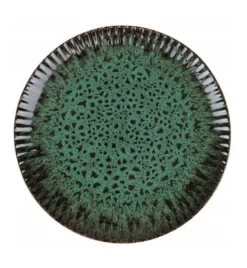 LUBIANA STONEWARE JADE ZIELONY / Talerz obiadowy 27 cm / odcień zieleni