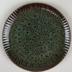LUBIANA STONEWARE JADE ZIELONY / 12x Talerz obiadowy 27 cm / odcień zieleni