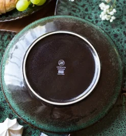LUBIANA STONEWARE JADE ZIELONY OPK | Serwis obiadowy 24 elementy dla 8 osób | odcienie zieleni | ceramika