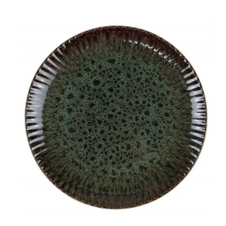 LUBIANA STONEWARE JADE ZIELONY OPK | Serwis obiadowy 24 elementy dla 8 osób | odcienie zieleni | ceramika