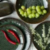 LUBIANA STONEWARE JADE ZIELONY / 6x Talerz obiadowy 27 cm / odcień zieleni